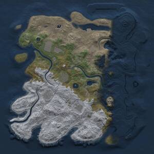 Thumbnail Rust Map: Procedural Map, Size: 4000, Seed: 1855265462, 12 Monuments
