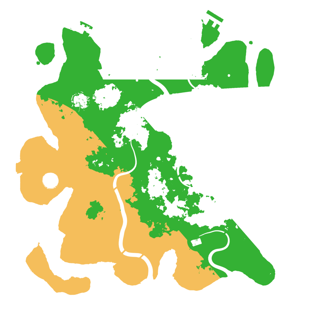 Biome Rust Map: Procedural Map, Size: 3500, Seed: 1299213911