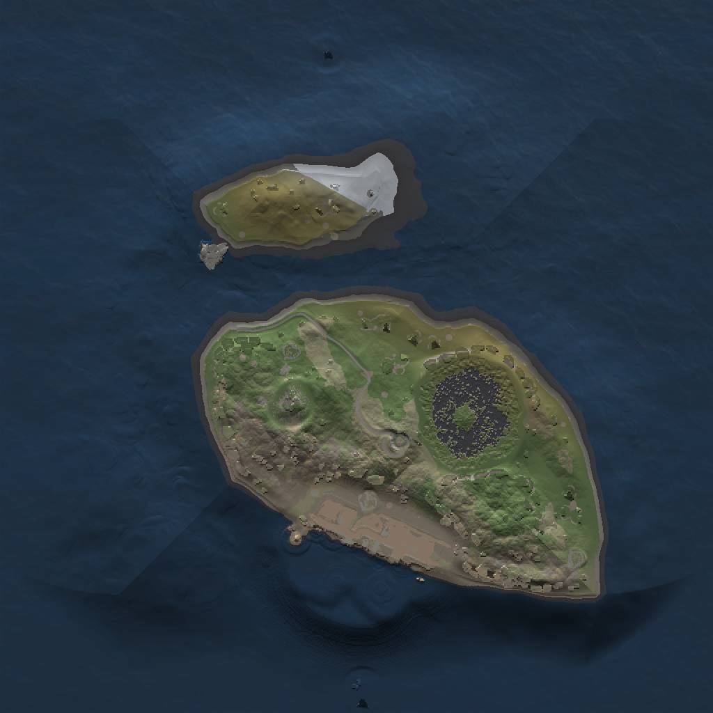 Rust Map: Procedural Map, Size: 1300, Seed: 33153278, 5 Monuments