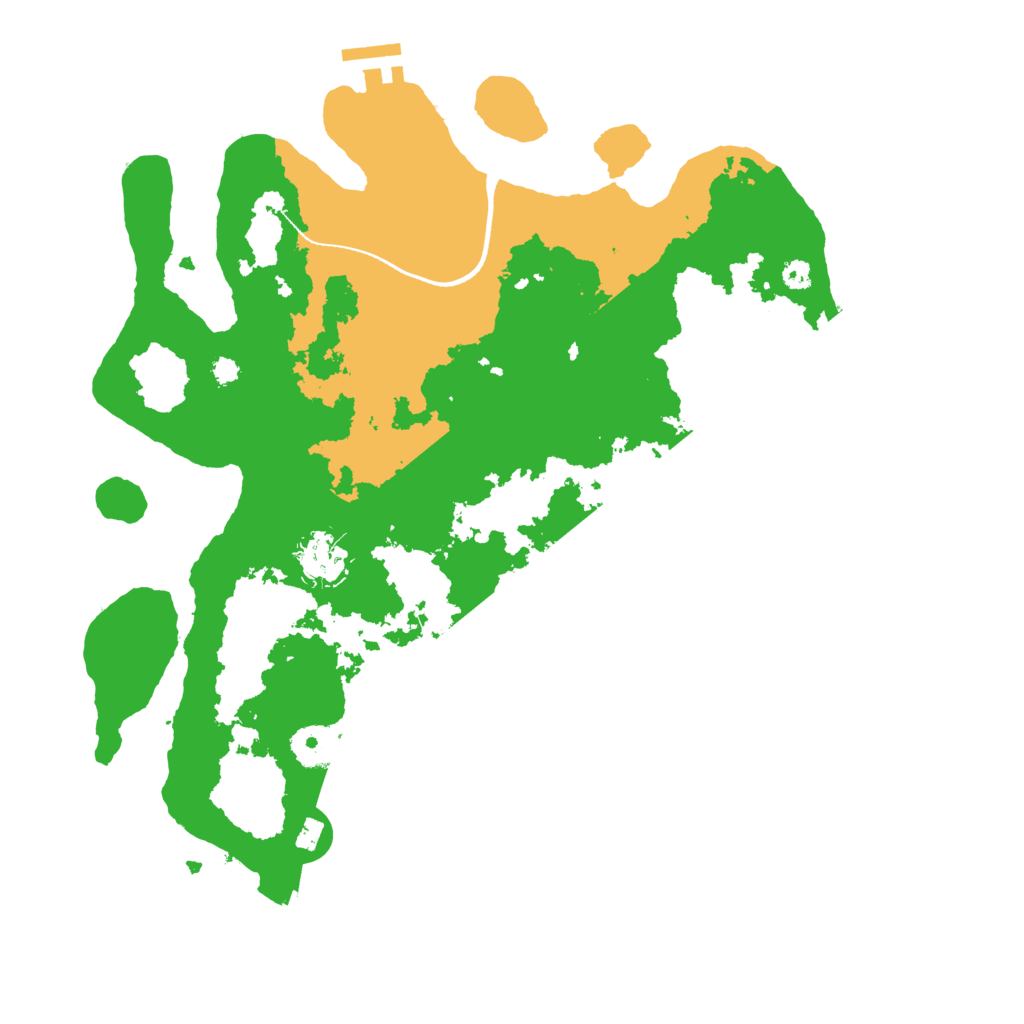 Biome Rust Map: Procedural Map, Size: 3500, Seed: 774510