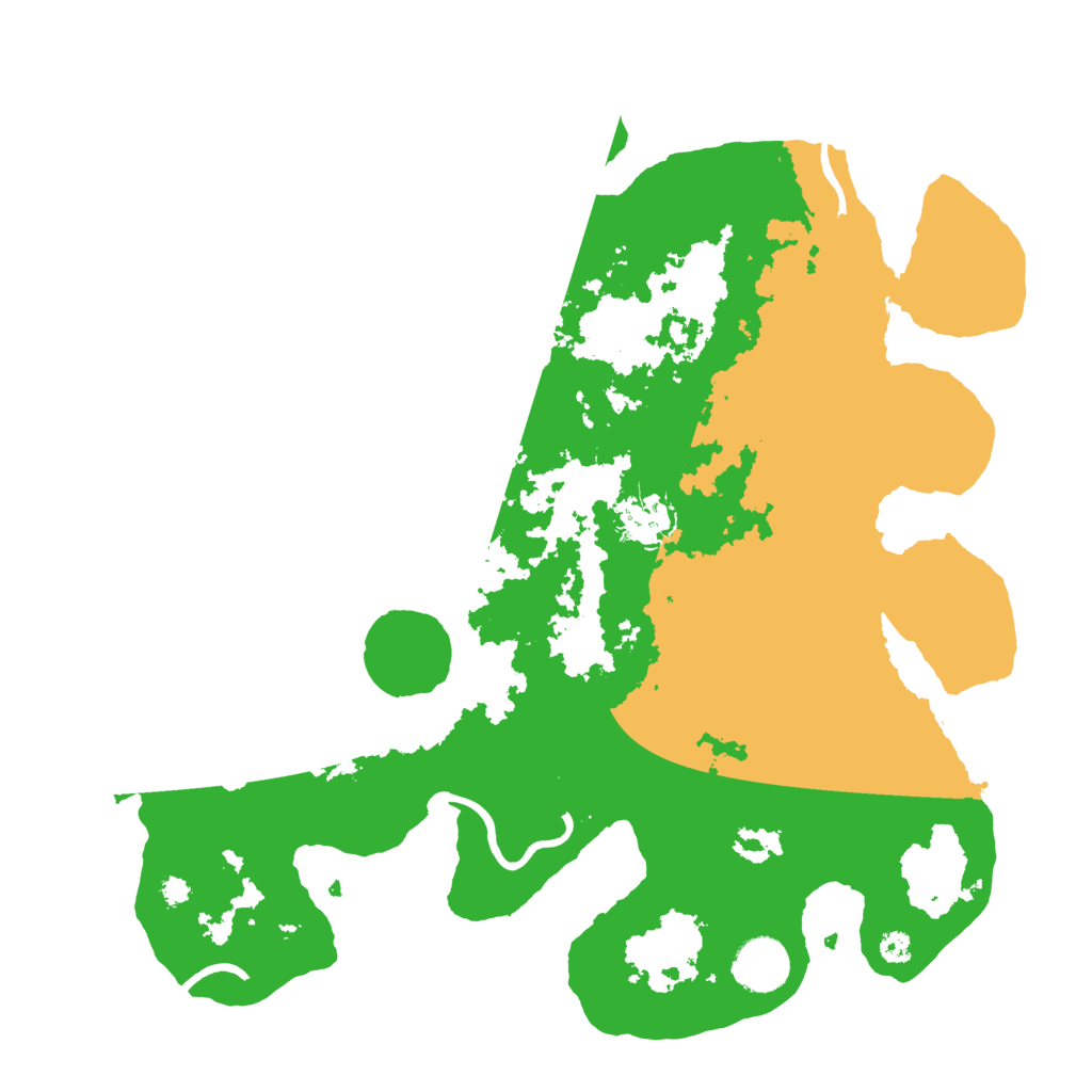 Biome Rust Map: Procedural Map, Size: 3500, Seed: 619118