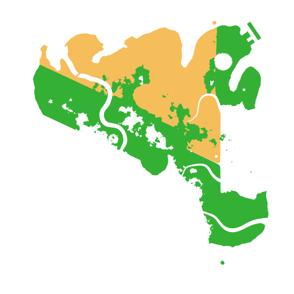 Biome Rust Map: Procedural Map, Size: 3000, Seed: 2038801711