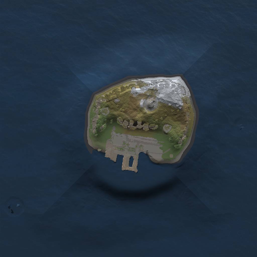 Rust Map: Procedural Map, Size: 1000, Seed: 165696, 4 Monuments