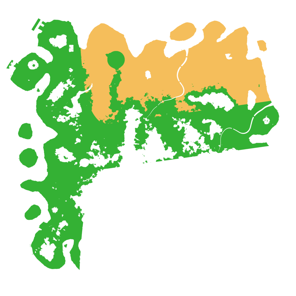 Biome Rust Map: Procedural Map, Size: 4500, Seed: 2007216162