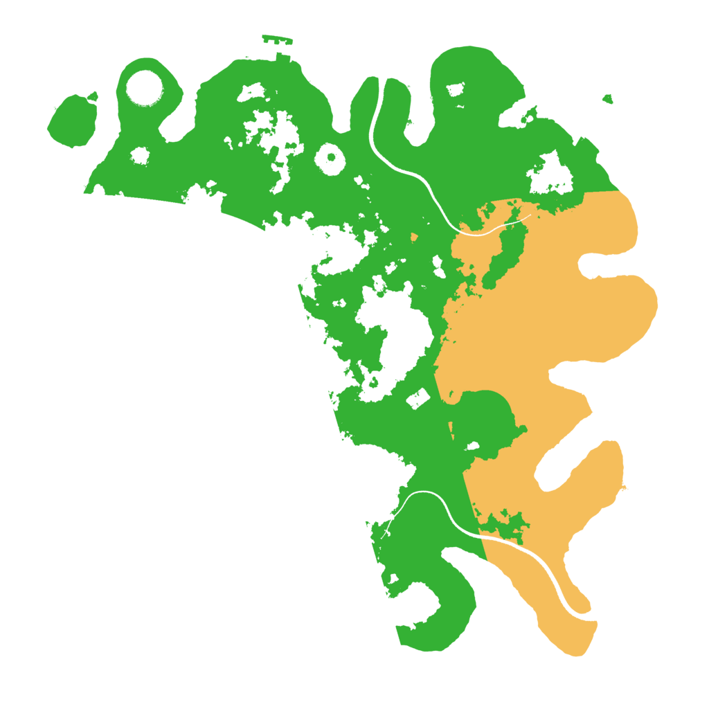 Biome Rust Map: Procedural Map, Size: 3500, Seed: 22893614