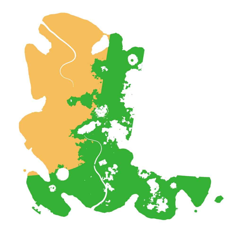 Biome Rust Map: Procedural Map, Size: 3500, Seed: 109452