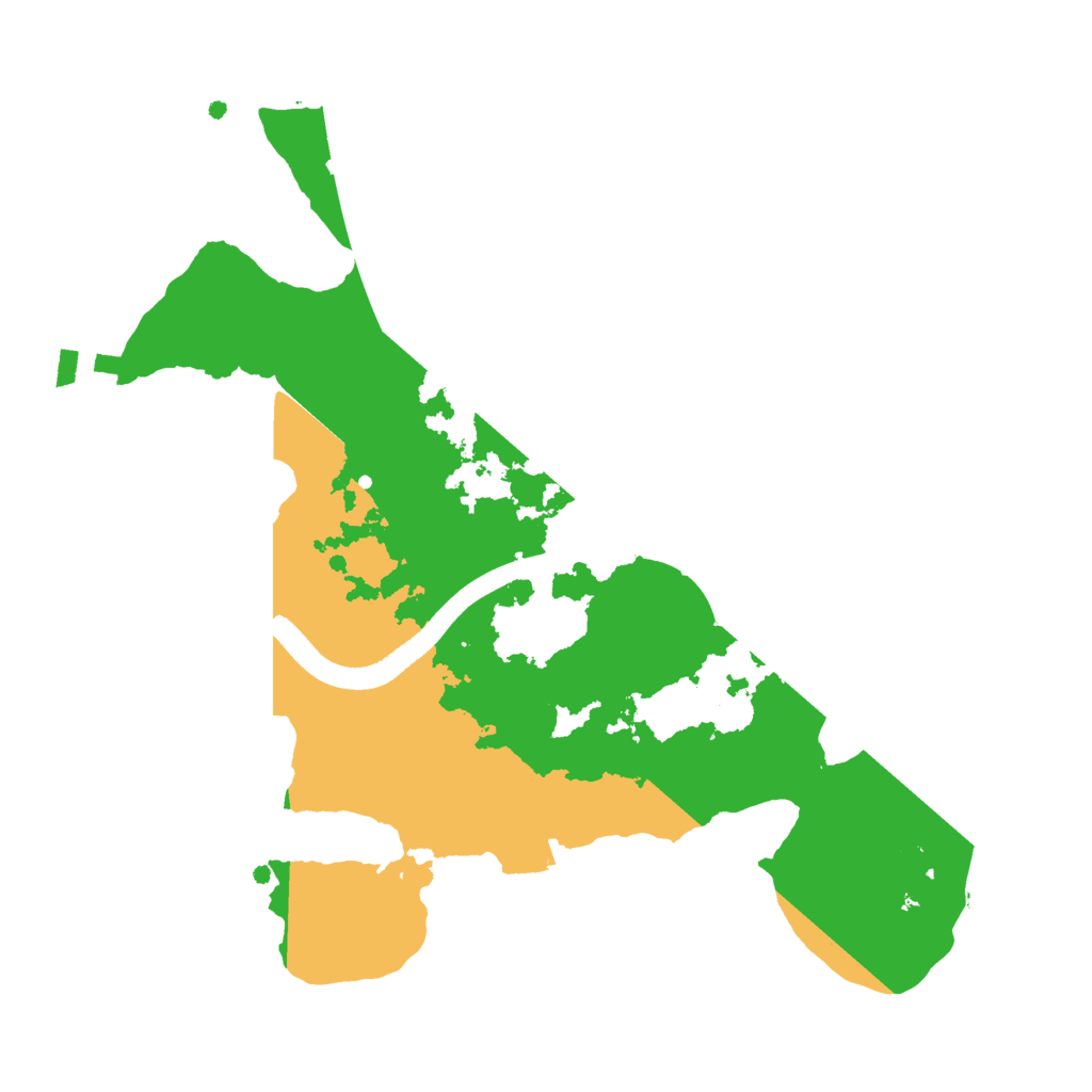 Biome Rust Map: Procedural Map, Size: 2400, Seed: 999997
