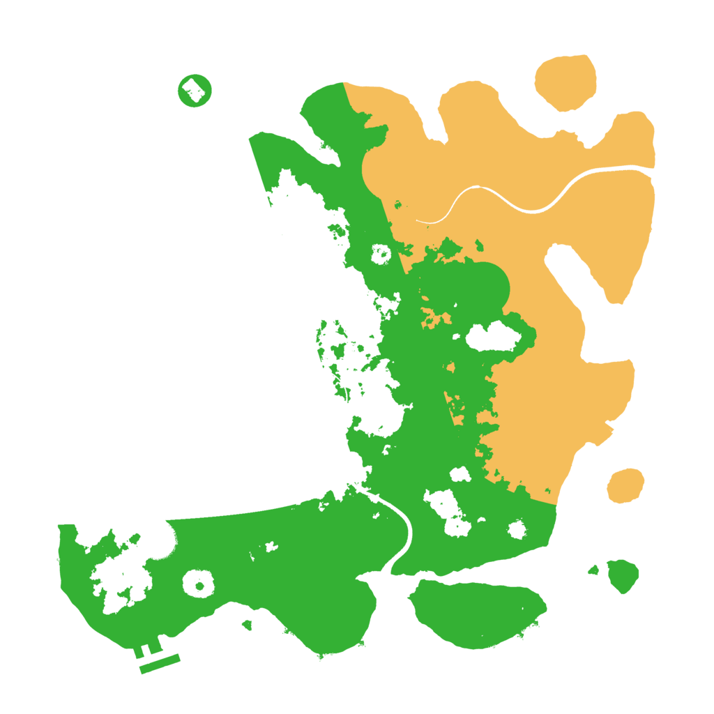 Biome Rust Map: Procedural Map, Size: 3500, Seed: 62726794