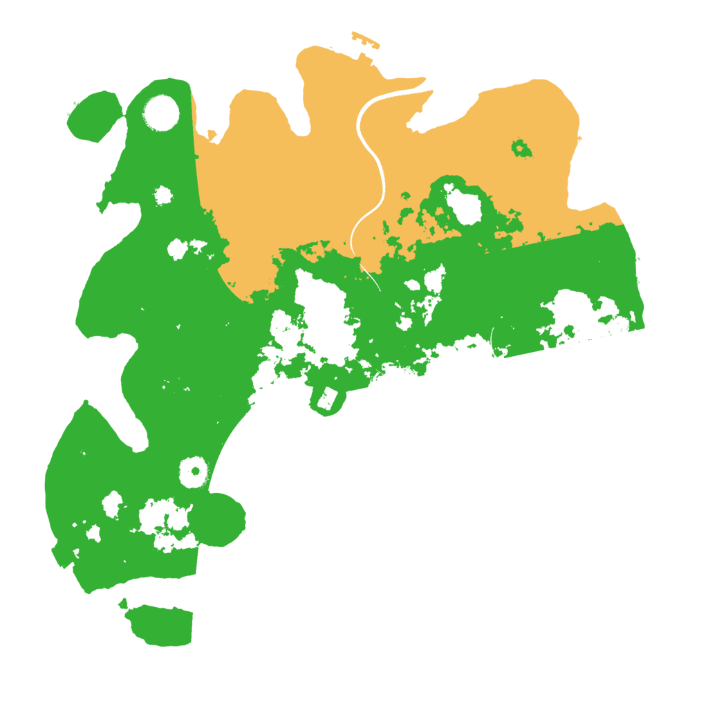 Biome Rust Map: Procedural Map, Size: 3500, Seed: 123555