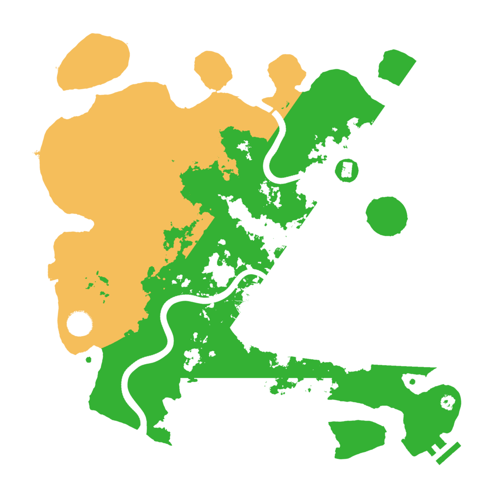 Biome Rust Map: Procedural Map, Size: 3500, Seed: 444634