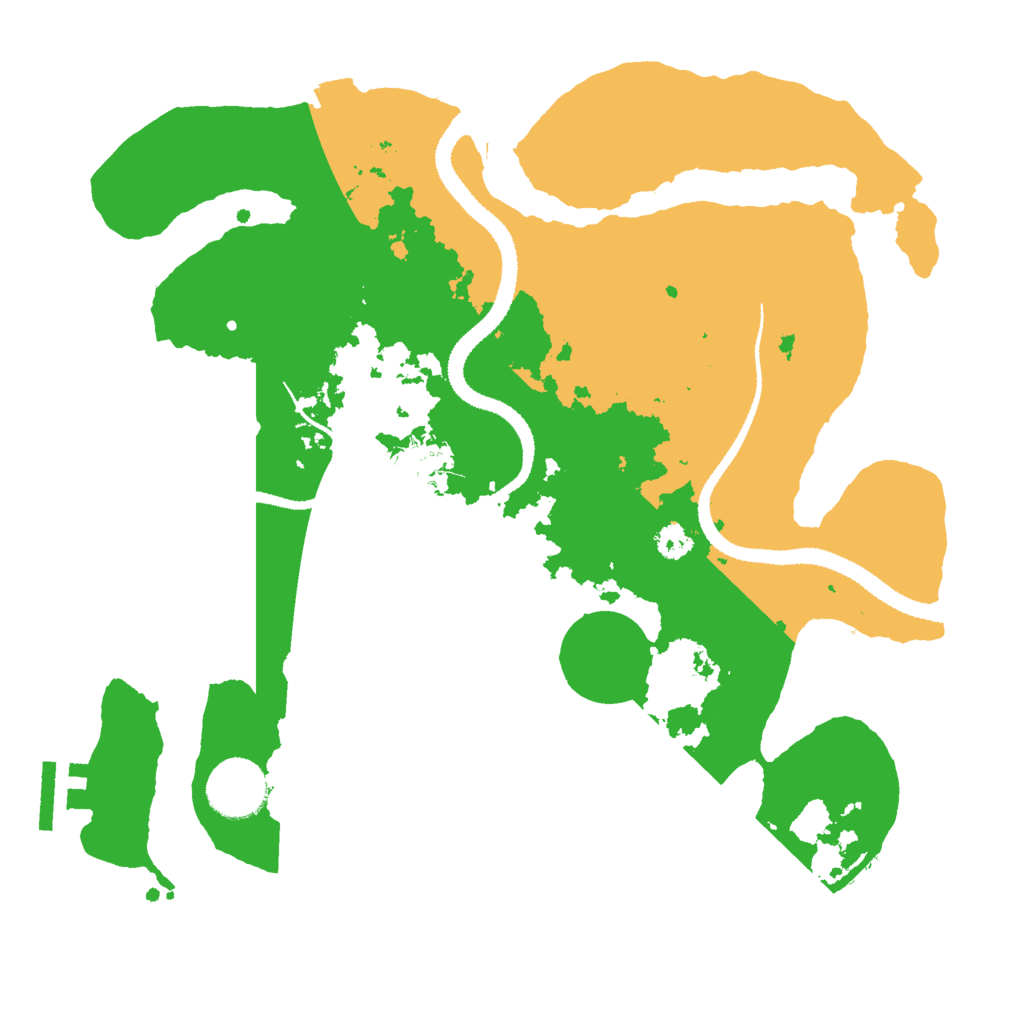 Biome Rust Map: Procedural Map, Size: 3000, Seed: 1292319997