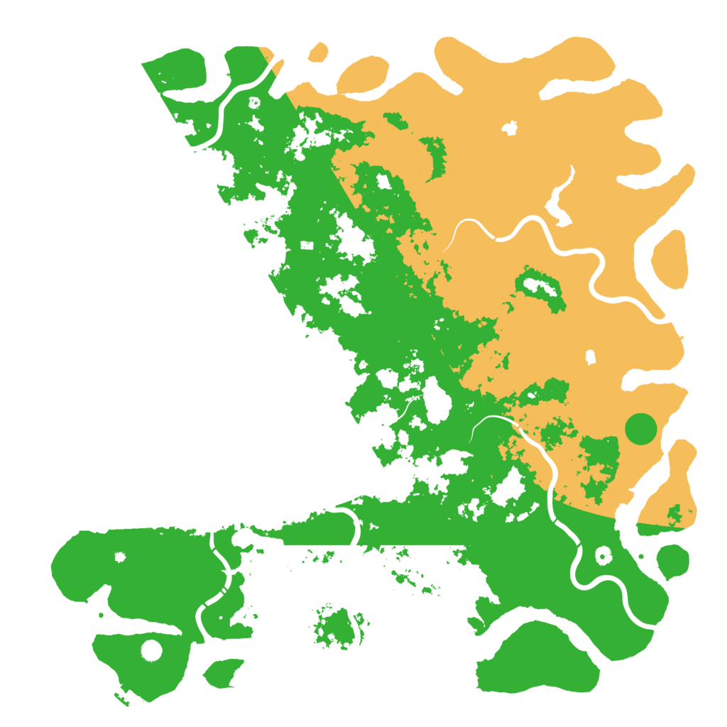 Biome Rust Map: Procedural Map, Size: 6000, Seed: 2376