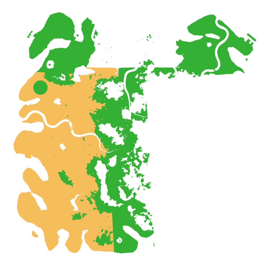 Biome Rust Map: Procedural Map, Size: 5000, Seed: 727311