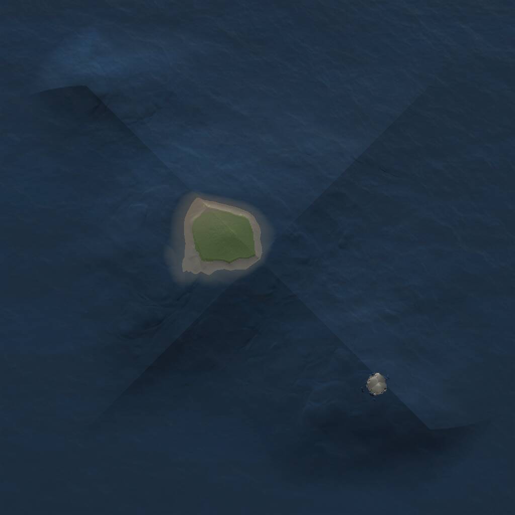 Rust Map: Procedural Map, Size: 1000, Seed: 655848, 1 Monuments