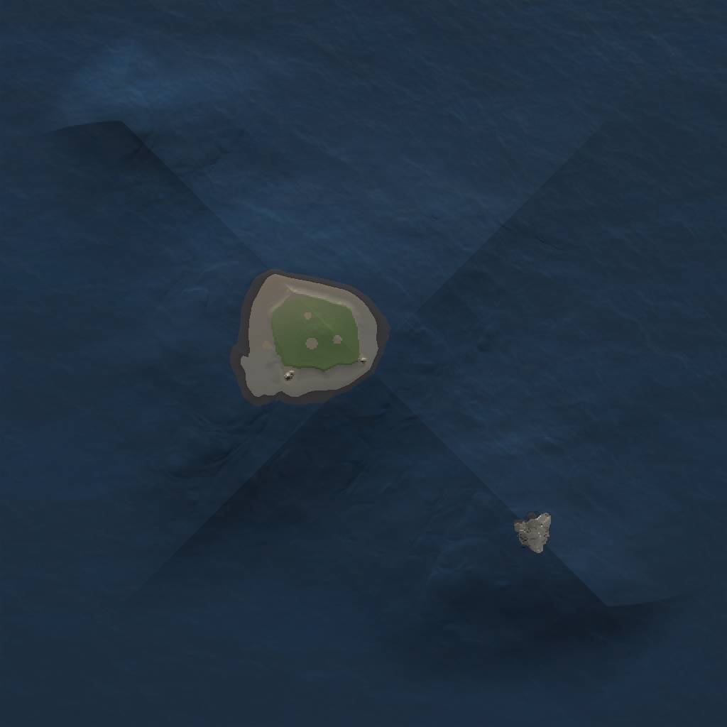 Rust Map: Procedural Map, Size: 1000, Seed: 655848, 3 Monuments