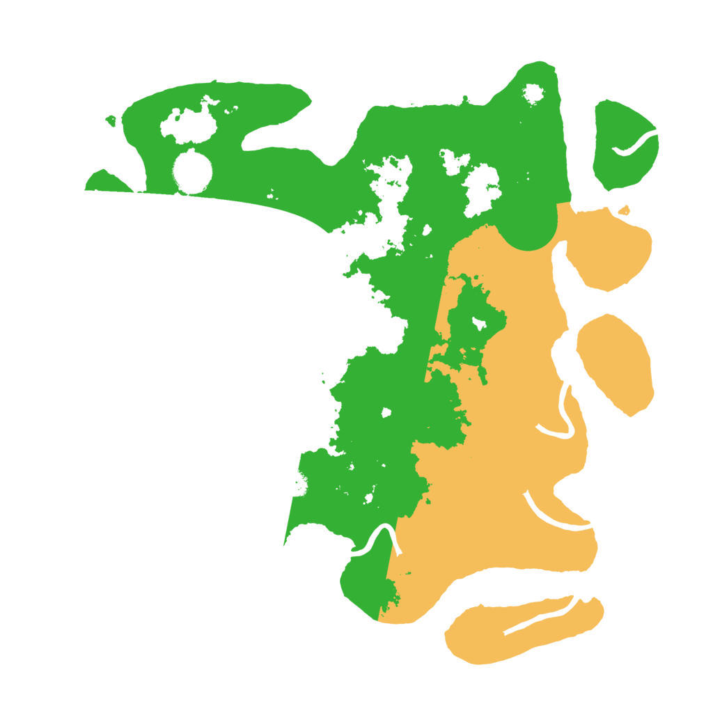 Biome Rust Map: Procedural Map, Size: 3200, Seed: 44556688