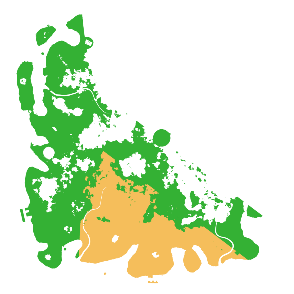 Biome Rust Map: Procedural Map, Size: 4500, Seed: 1936816355