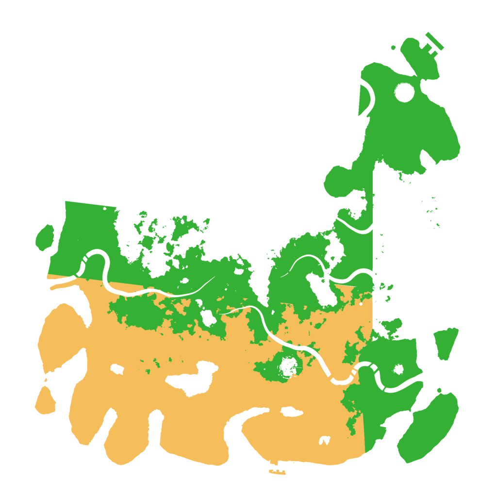 Biome Rust Map: Procedural Map, Size: 4500, Seed: 1303375436
