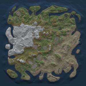 Thumbnail Rust Map: Procedural Map, Size: 4300, Seed: 1478932621, 19 Monuments