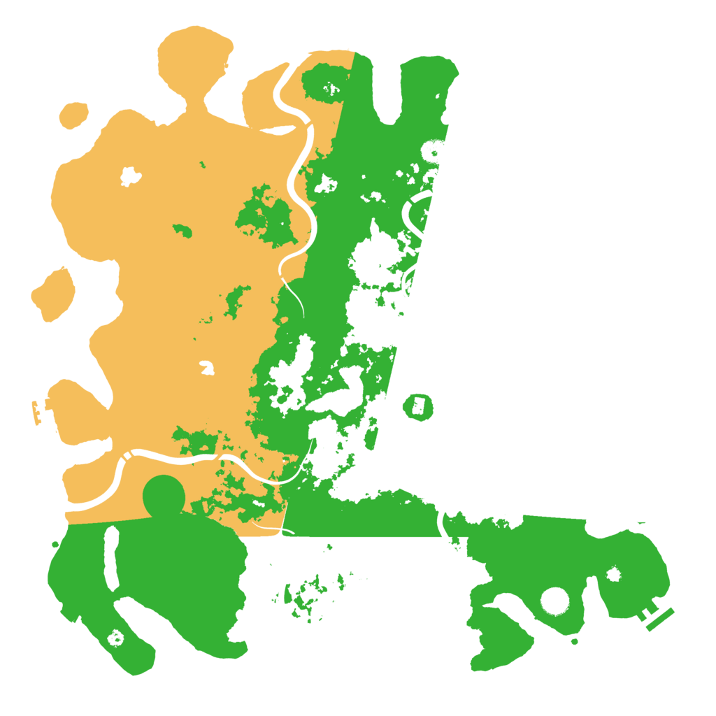 Biome Rust Map: Procedural Map, Size: 4500, Seed: 180308717