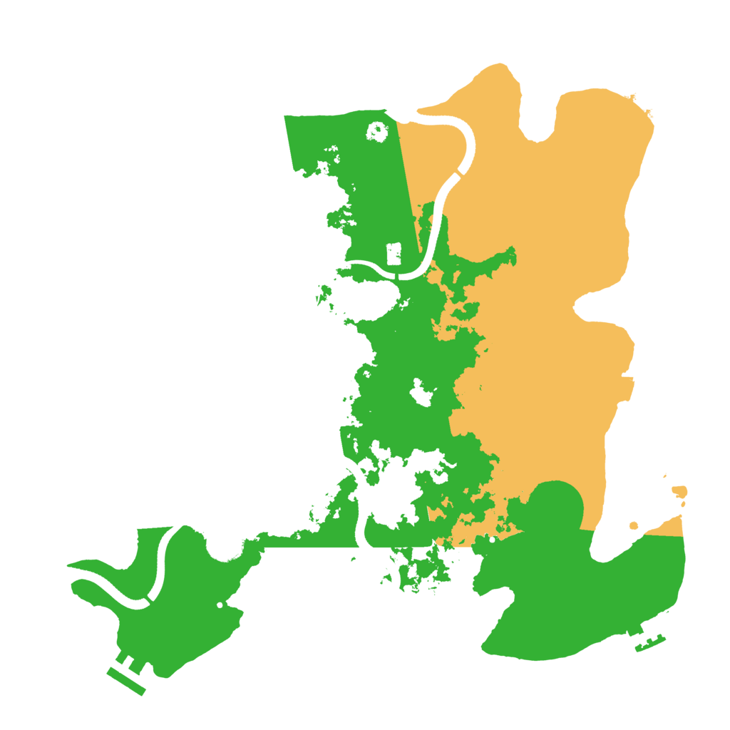 Biome Rust Map: Procedural Map, Size: 3500, Seed: 710921656