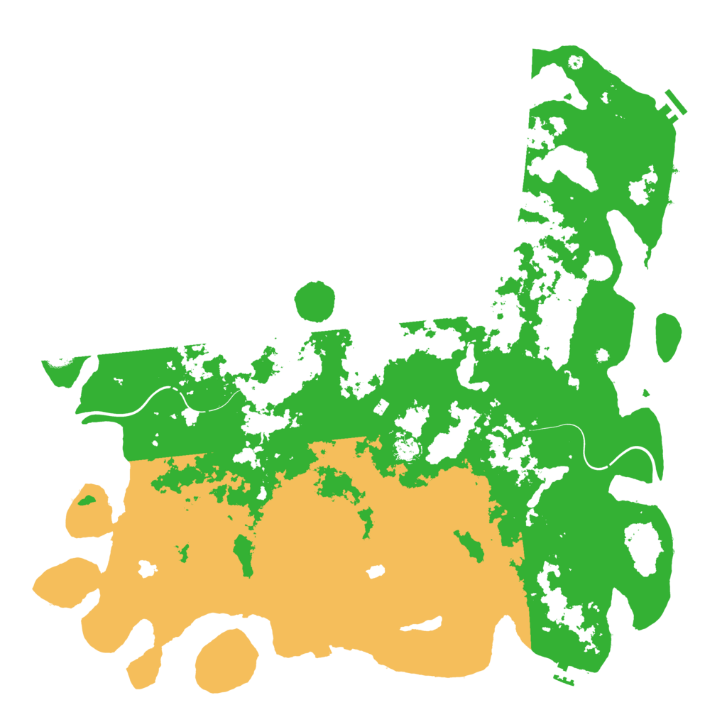 Biome Rust Map: Procedural Map, Size: 5000, Seed: 52695580