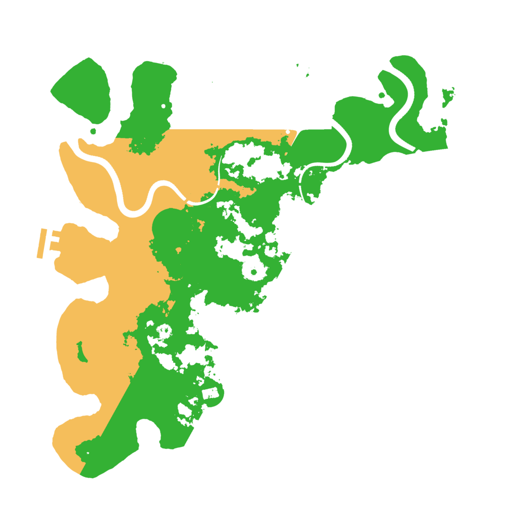 Biome Rust Map: Procedural Map, Size: 3500, Seed: 8991