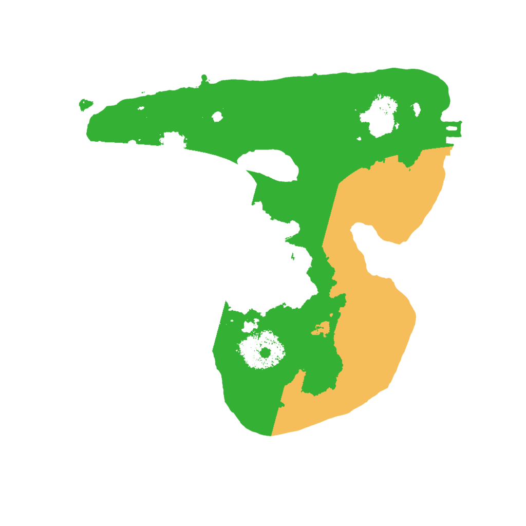 Biome Rust Map: Procedural Map, Size: 2000, Seed: 1821101556