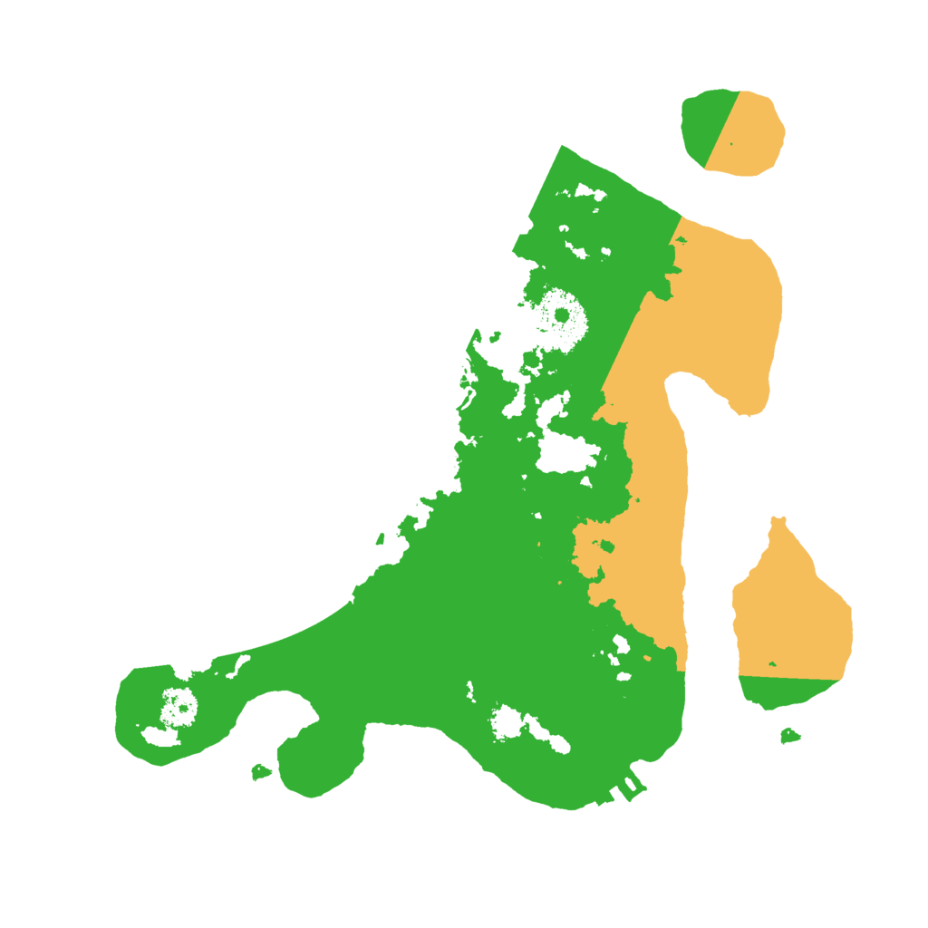 Biome Rust Map: Procedural Map, Size: 2500, Seed: 15611