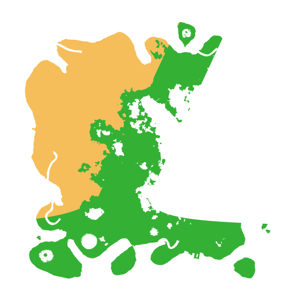 Biome Rust Map: Procedural Map, Size: 3500, Seed: 65521874