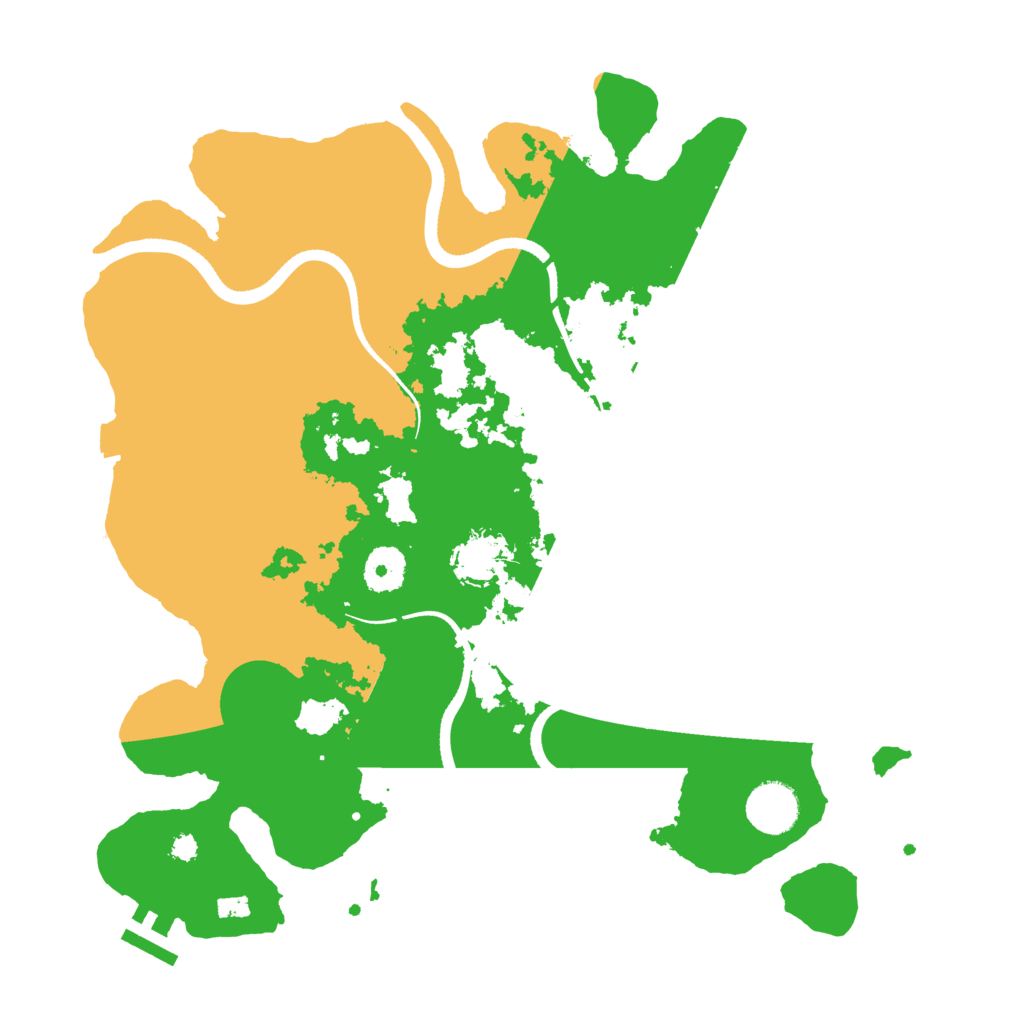 Biome Rust Map: Procedural Map, Size: 3500, Seed: 65521874