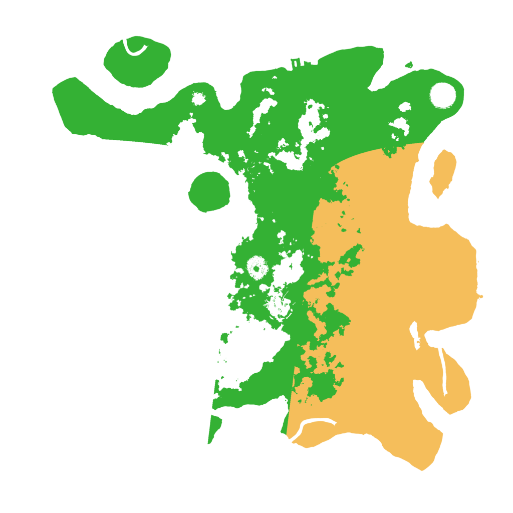Biome Rust Map: Procedural Map, Size: 3500, Seed: 639421