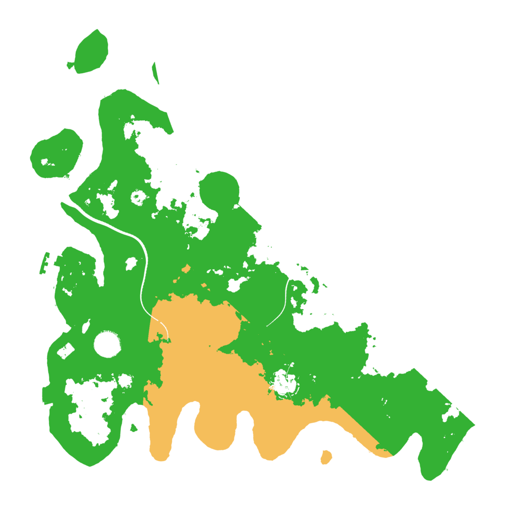 Biome Rust Map: Procedural Map, Size: 3500, Seed: 83423041