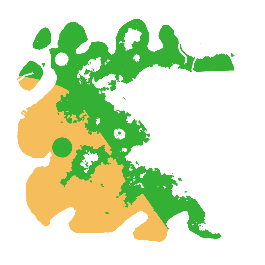 Biome Rust Map: Procedural Map, Size: 3500, Seed: 1293792665