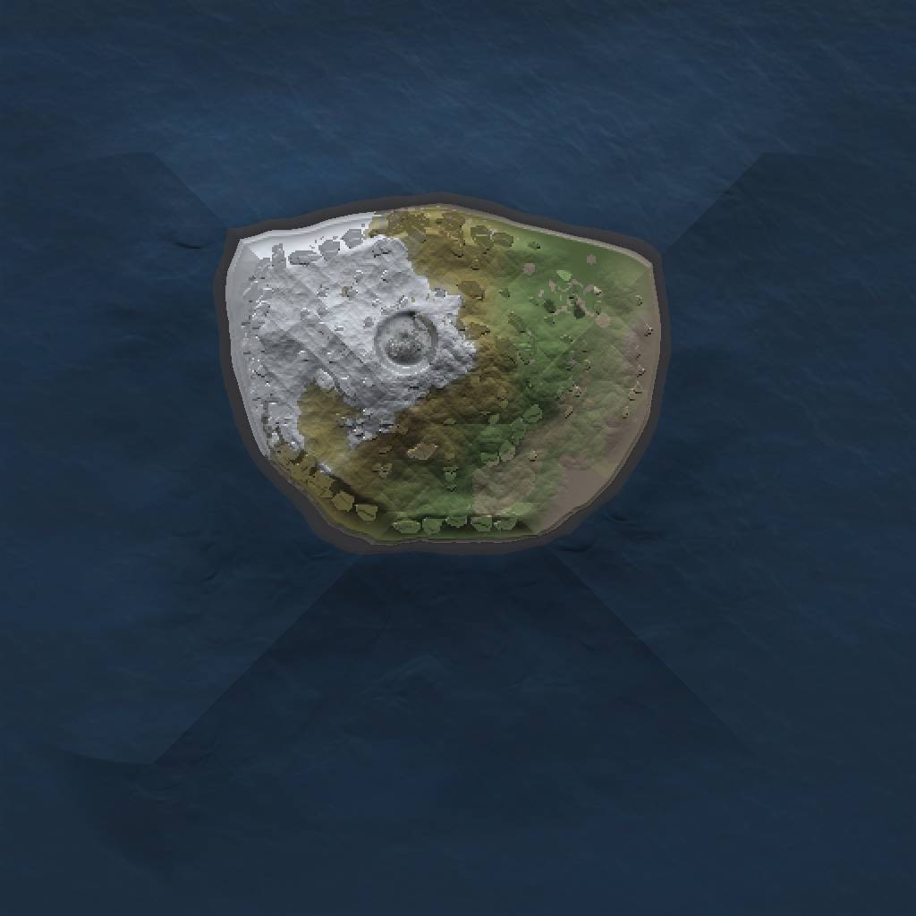 Rust Map: Procedural Map, Size: 1000, Seed: 181705, 3 Monuments