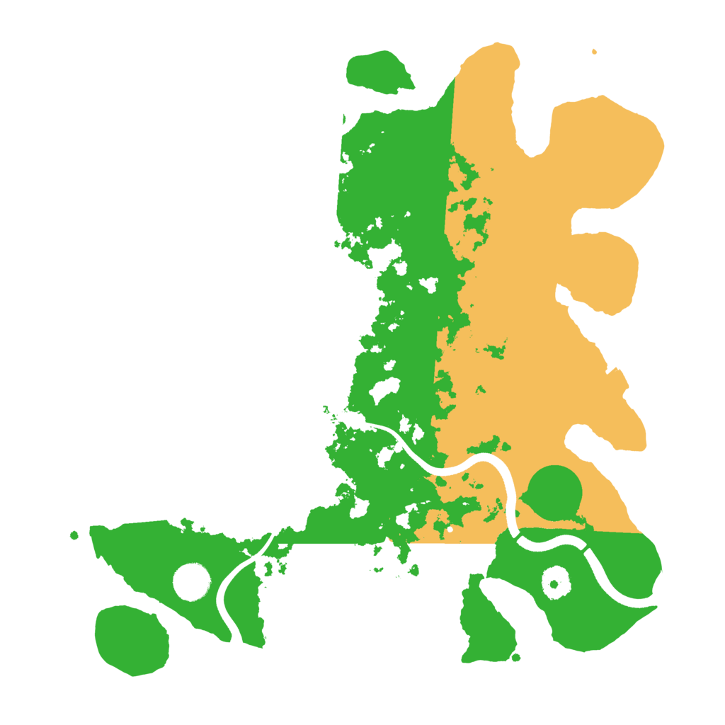 Biome Rust Map: Procedural Map, Size: 3500, Seed: 219205