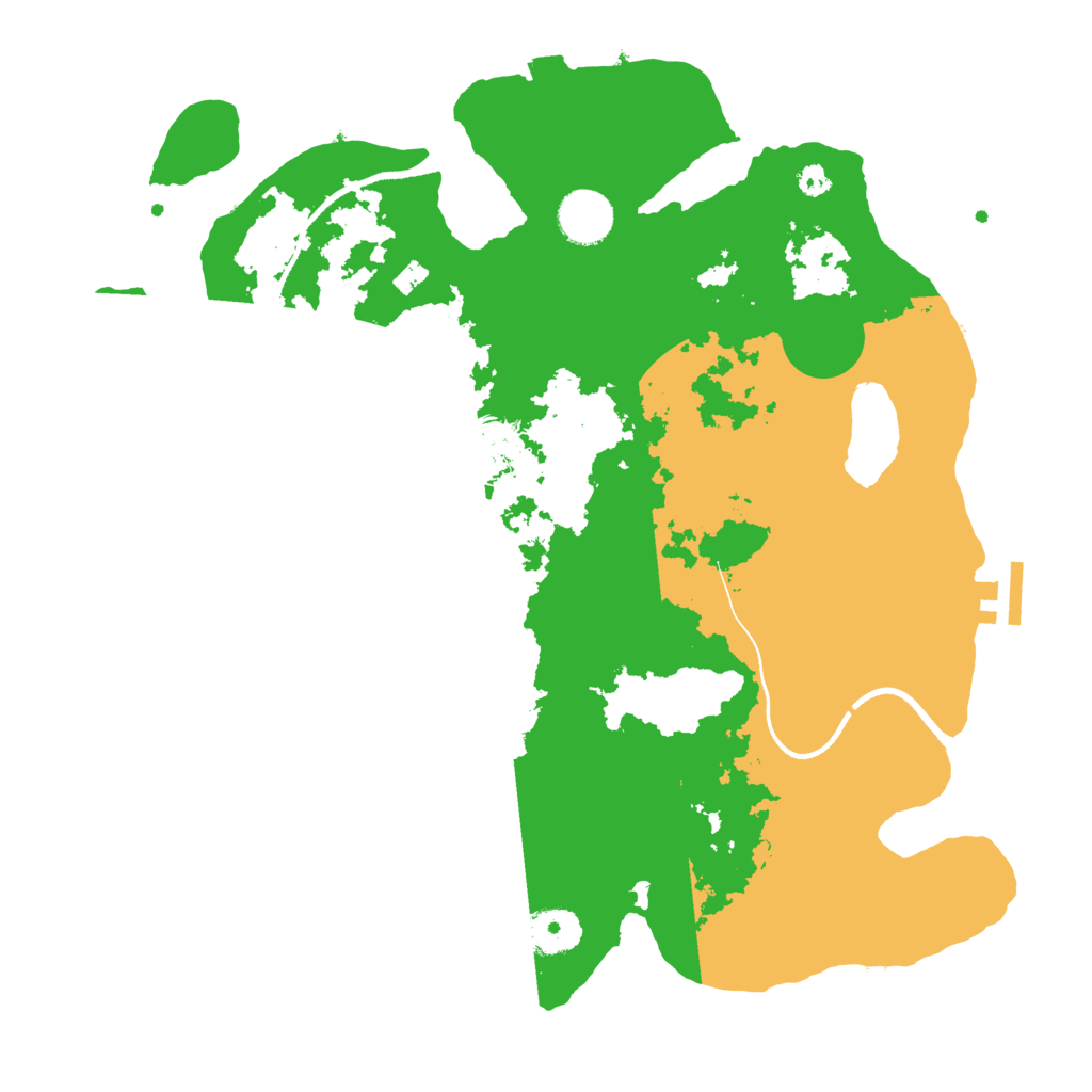 Biome Rust Map: Procedural Map, Size: 3500, Seed: 809250205