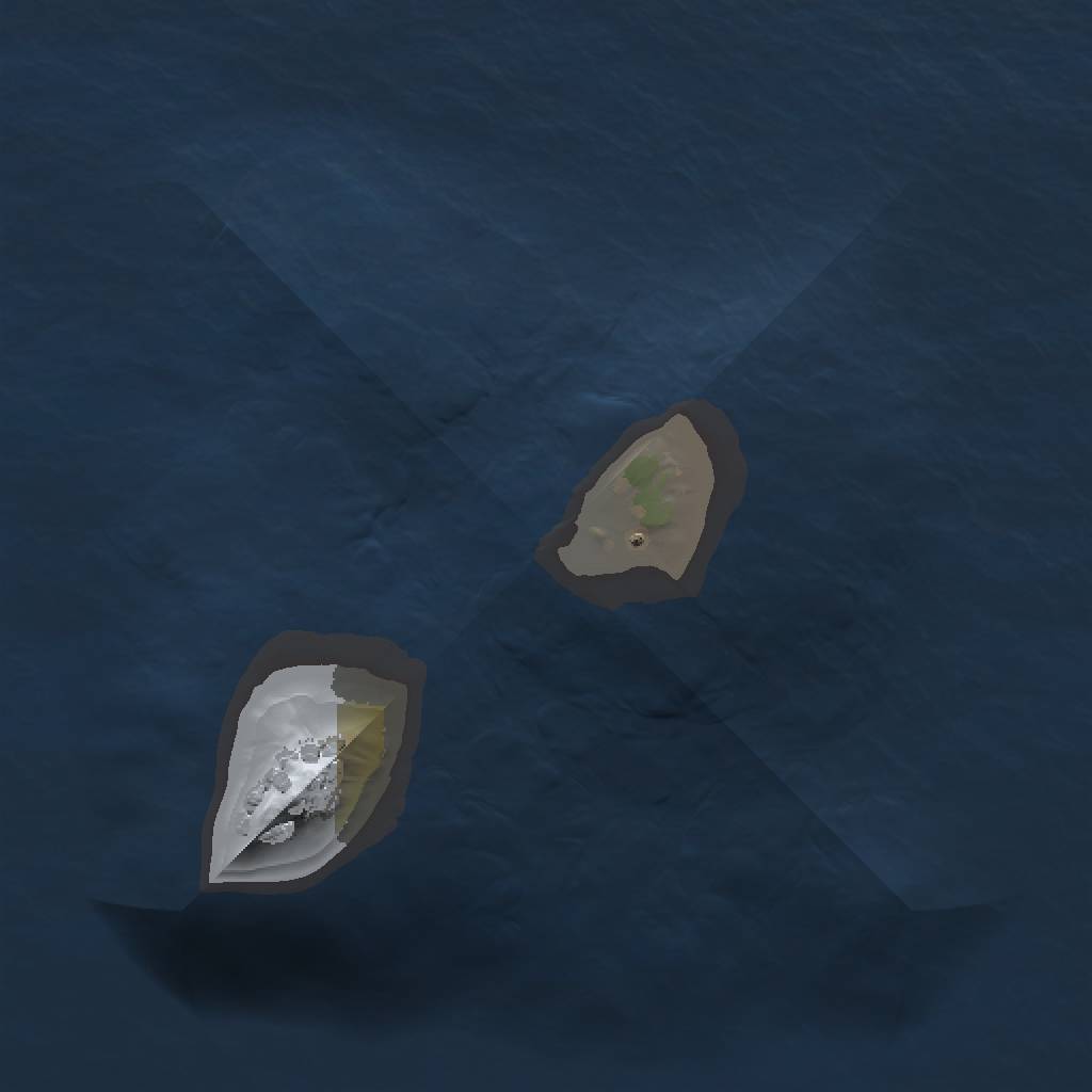 Rust Map: Procedural Map, Size: 1000, Seed: 291153, 3 Monuments