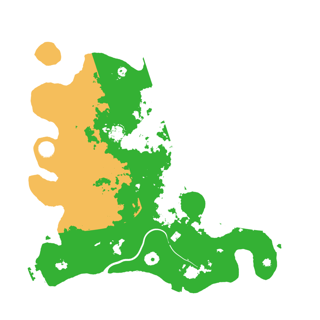 Biome Rust Map: Procedural Map, Size: 3500, Seed: 64624043