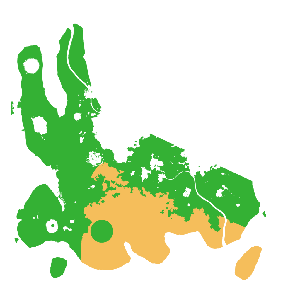 Biome Rust Map: Procedural Map, Size: 3500, Seed: 1539019268