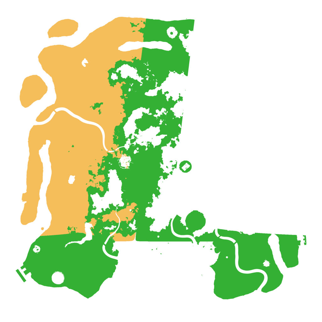 Biome Rust Map: Procedural Map, Size: 4500, Seed: 8132