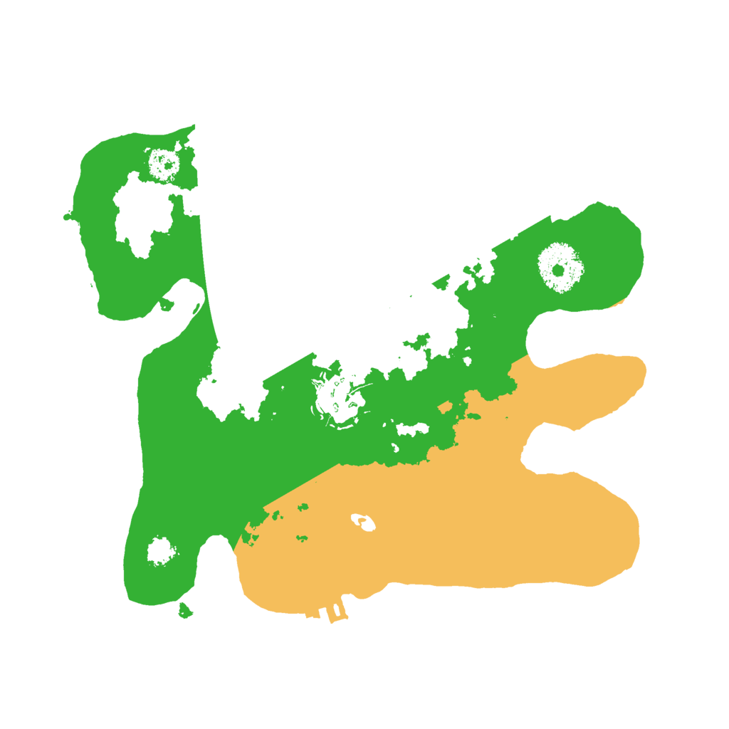Biome Rust Map: Procedural Map, Size: 2400, Seed: 99890