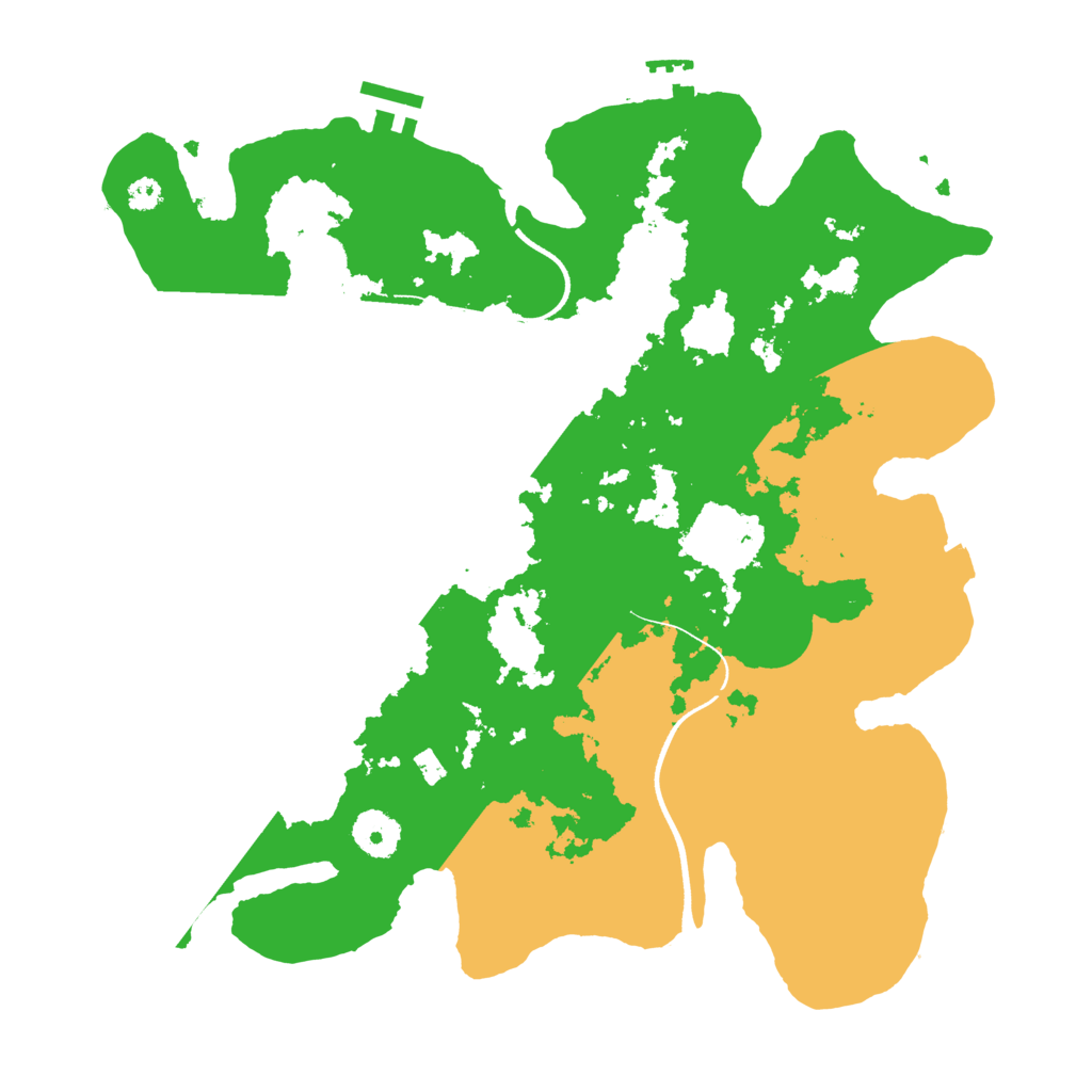 Biome Rust Map: Procedural Map, Size: 3500, Seed: 1078721031