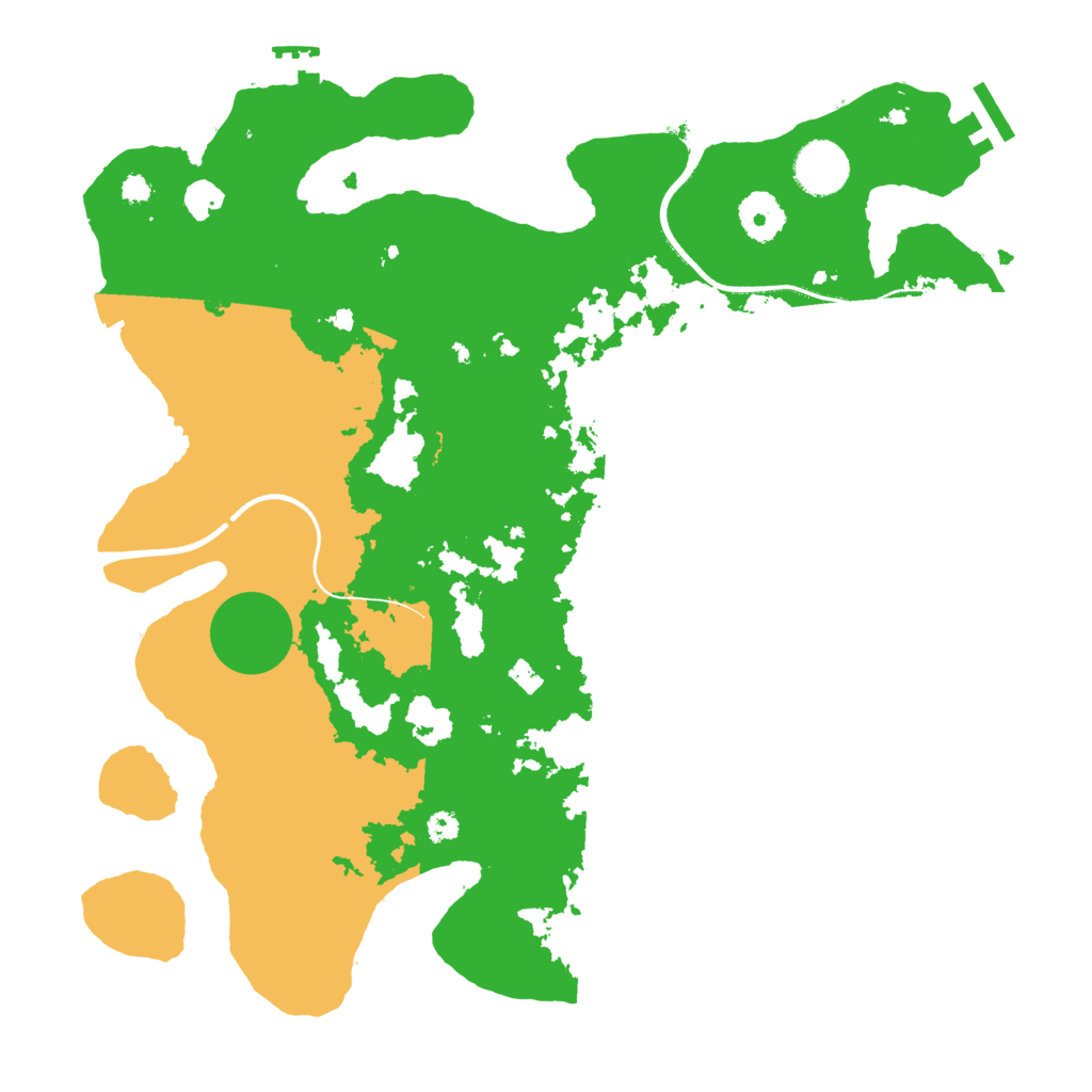 Biome Rust Map: Procedural Map, Size: 3500, Seed: 7889265