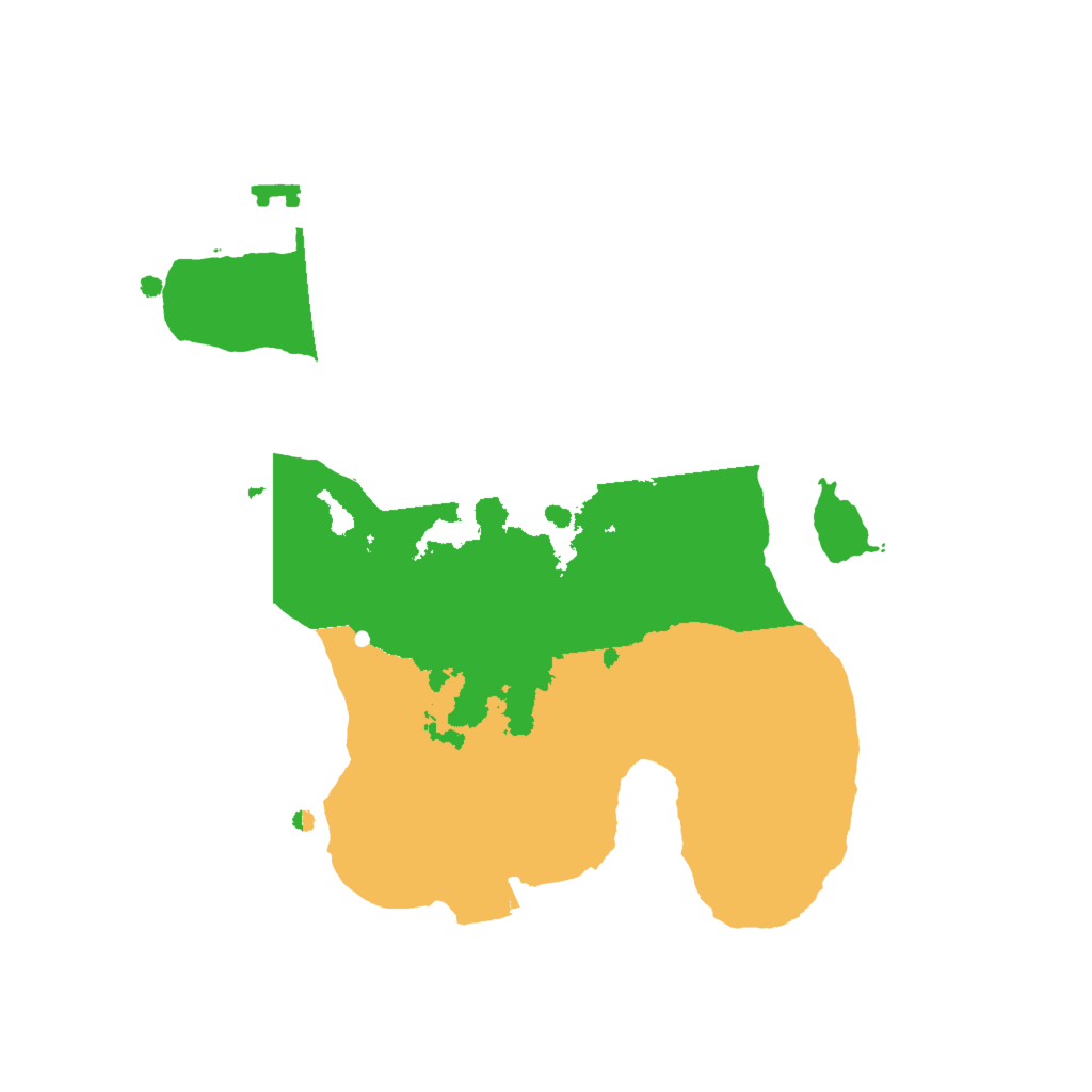 Biome Rust Map: Procedural Map, Size: 2000, Seed: 84662425