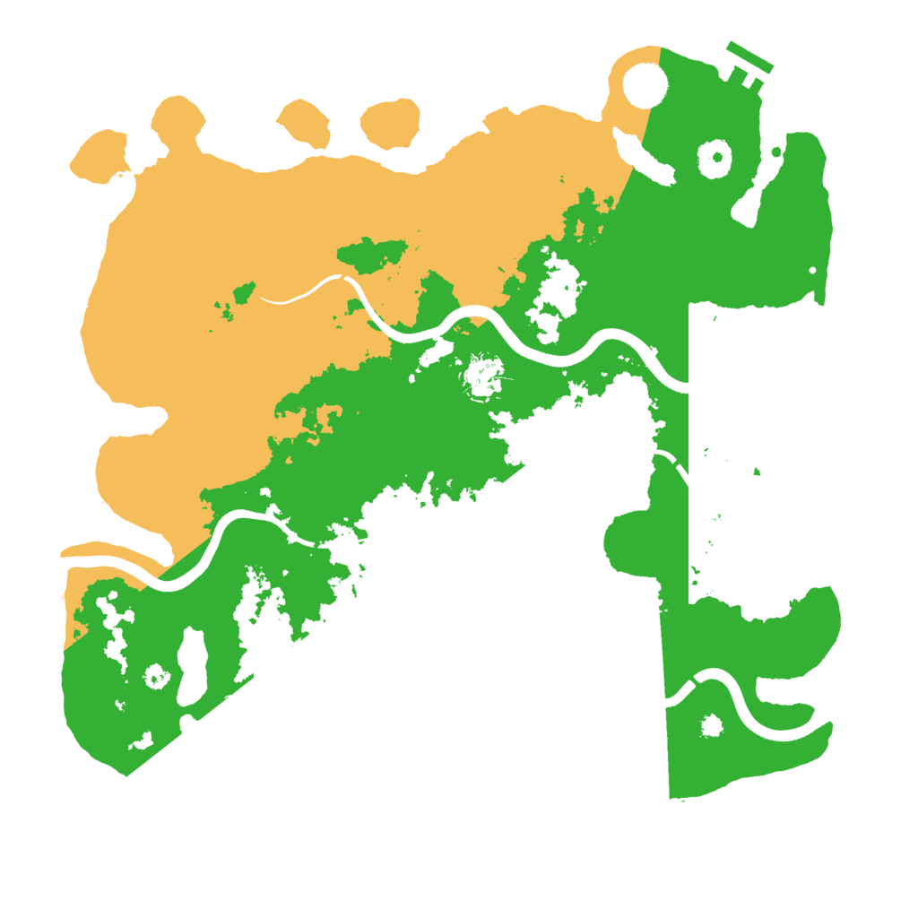 Biome Rust Map: Procedural Map, Size: 3700, Seed: 1821744882