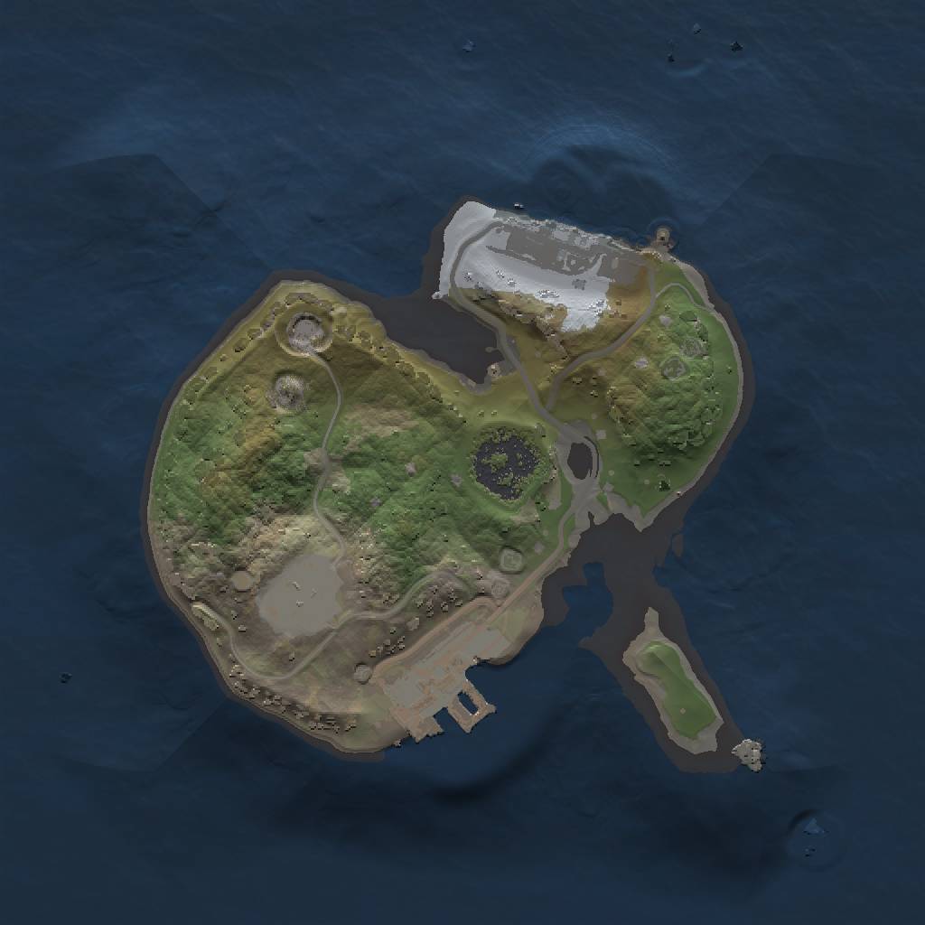 Rust Map: Procedural Map, Size: 1500, Seed: 600031916, 6 Monuments