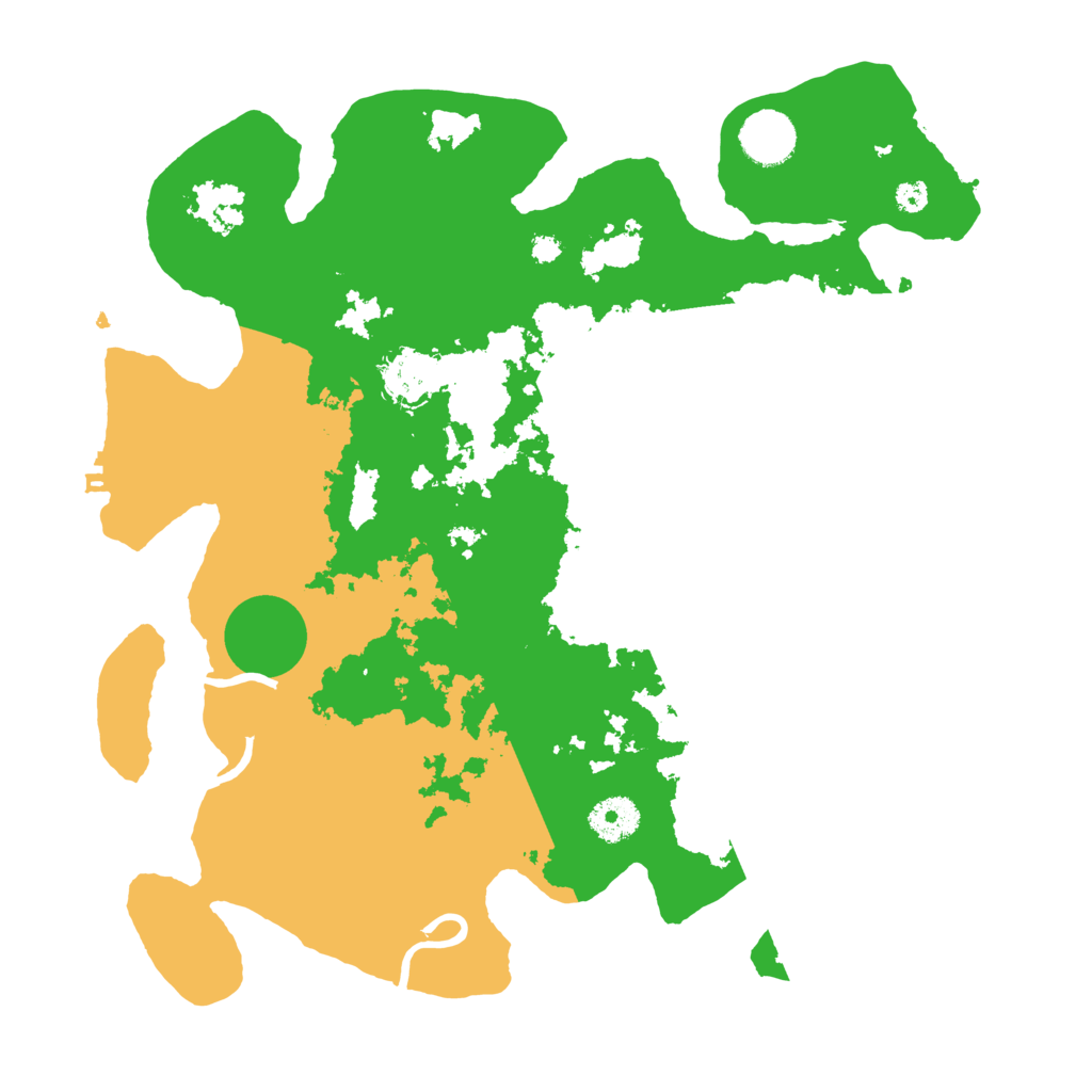 Biome Rust Map: Procedural Map, Size: 3500, Seed: 119665