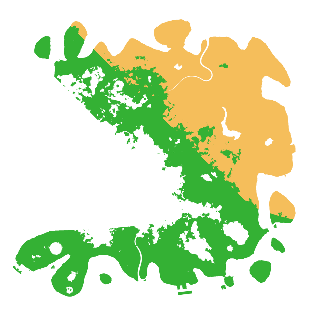 Biome Rust Map: Procedural Map, Size: 4500, Seed: 344452860