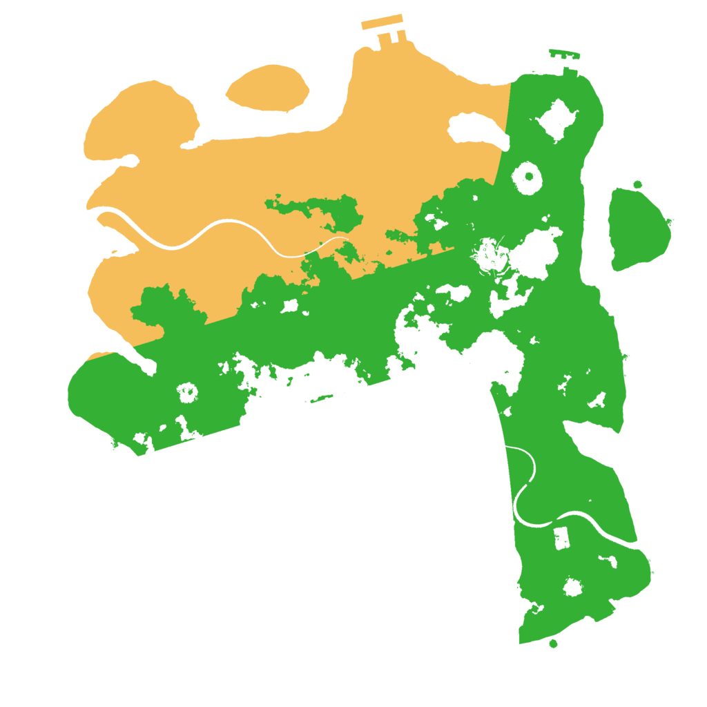 Biome Rust Map: Procedural Map, Size: 3450, Seed: 993459